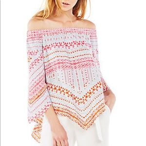 NWOT BCBGMaxazria Off Shoulder Top Size S